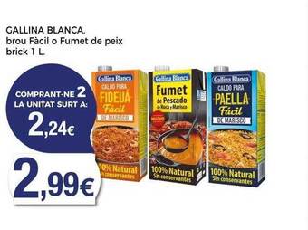 Keisy Gallina blanca brou fàcil o fumet de peix oferta