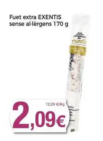 Keisy Fuet extra exentis sense allèrgens oferta