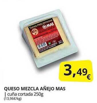 Supermercados MAS Queso mezcla añejo mas oferta
