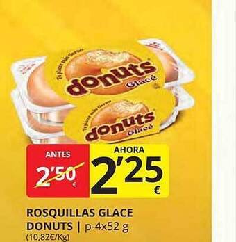 Supermercados MAS Rosquillas glace donuts oferta