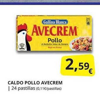 Supermercados MAS Caldo pollo avecrem oferta