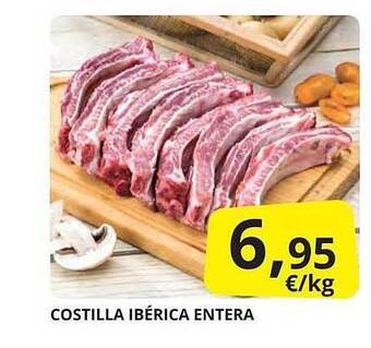 Supermercados MAS Costilla ibérica entera oferta
