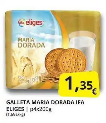 Supermercados MAS Galleta maria dorada ifa eliges oferta
