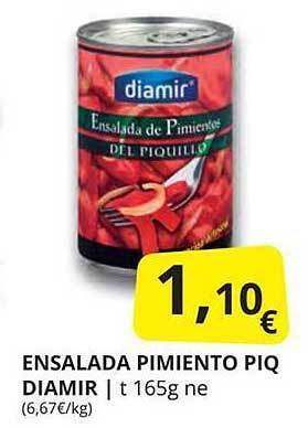 Supermercados MAS Ensalada pimiento piq diamir oferta