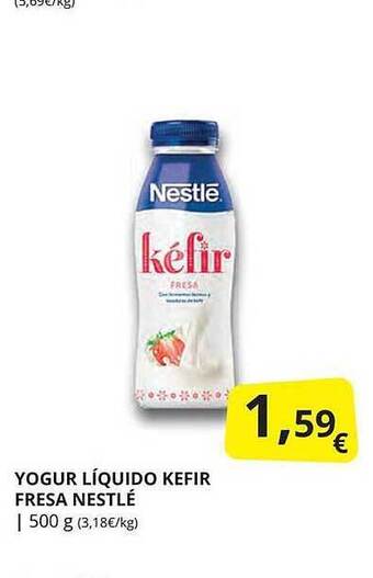 Supermercados MAS Yogur líquido kefir fresa nestlé oferta