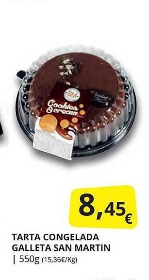 Supermercados MAS Tarta congelada galleta san martin oferta