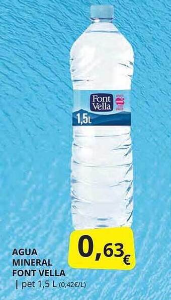 Supermercados MAS Agua mineral font vella oferta
