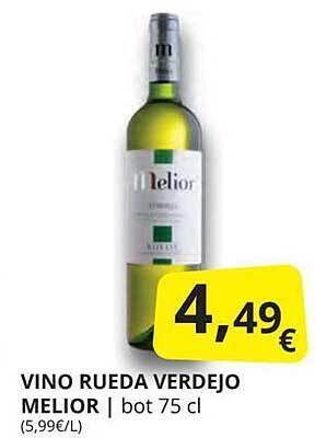 Supermercados MAS Vino rueda verdejo melior oferta