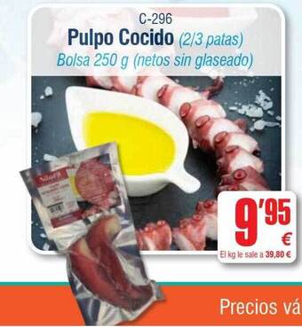 Abordo Pulpo cocido oferta