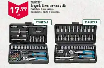 ALDI Workzone juego de llaves de vaso y bits oferta