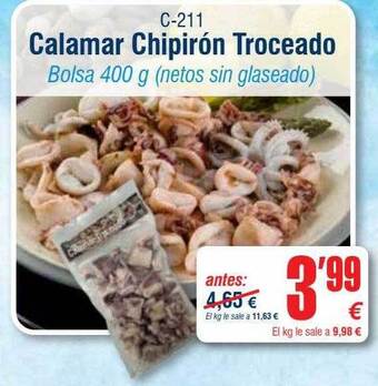 Abordo Calamar chipirón troceado oferta