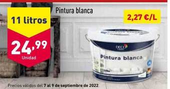 ALDI Pintura blanca oferta