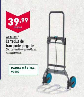 ALDI Workzone carretilla de transporte plegable oferta