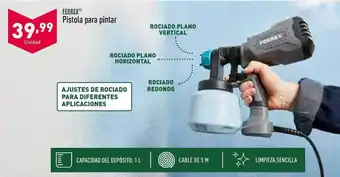ALDI Ferrex pistola para pintar oferta