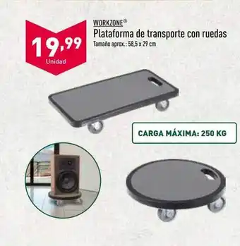 ALDI Workzone plataforma de transporte con ruedas oferta