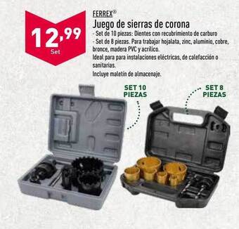 ALDI Ferrex juego de sierras de corona oferta