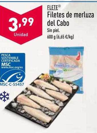 ALDI Flete filetes de merluza del cabo oferta