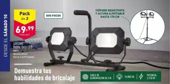 ALDI Lightzone doble foco led oferta
