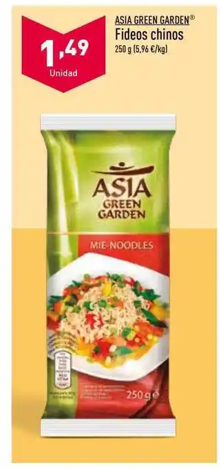 ALDI Asia green garden fideos chinos oferta