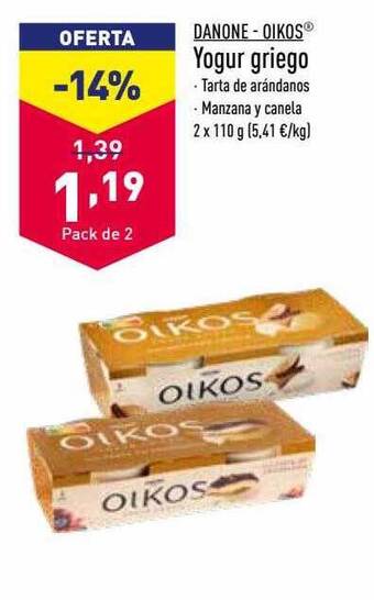 ALDI Danone-oikos yogur griego oferta