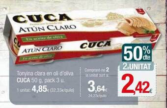 Condis 50% dte. 2a unitat tonyina clara en oli d'oliva cuca oferta