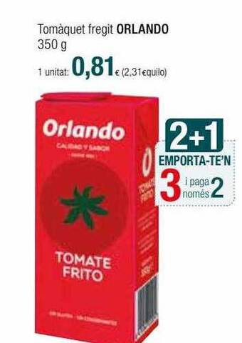 Condis Tomàquet fregit orlando oferta