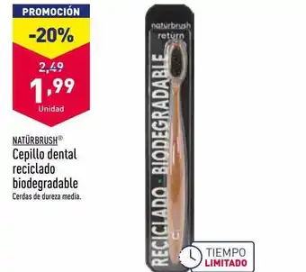 ALDI Natürbrush cepillo dental reciclado biodegradable oferta