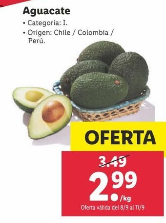 Lidl Aguacate oferta