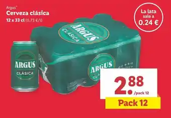 Lidl Cerveza clásica argus oferta