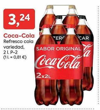 Suma Supermercados Coca-cola refresco cola variedad, 2l oferta