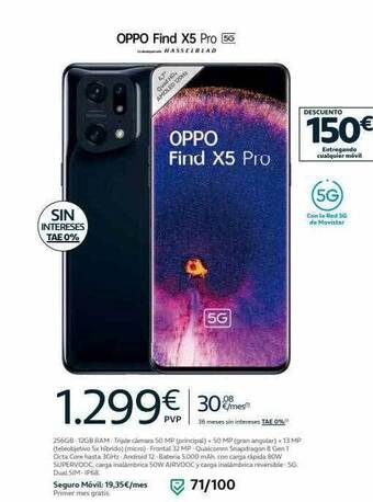 Movistar Oppo find x5 pro 5g oferta