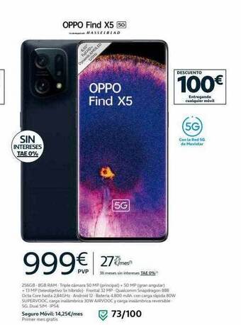 Movistar Oppo find x5 5g oferta