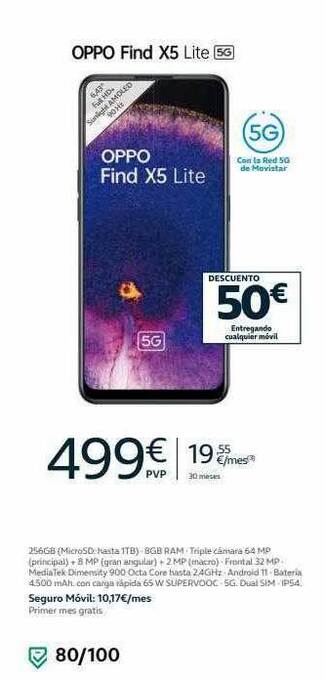 Movistar Oppo find x5 lite 5g oferta