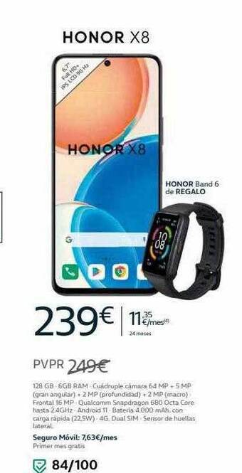 Movistar Honor x8 oferta