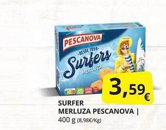Supermercados MAS Surfer merluza pescanova oferta