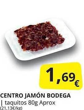 Supermercados MAS Centro jamón bodega oferta
