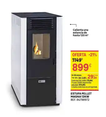 Leroy Merlin Estufa pellet magna 12kdw oferta