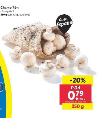 Lidl Champiñón oferta