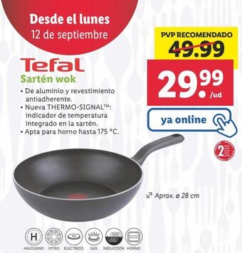 Lidl Sartén tefal oferta
