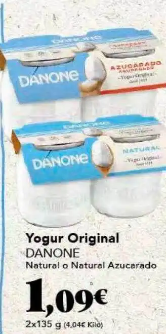 Gadis Yogurt original danone oferta