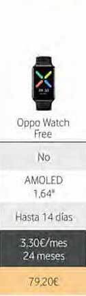 Vodafone Oppo watch free oferta