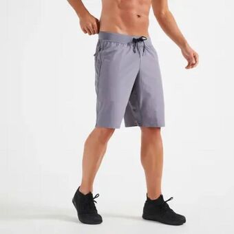 Decathlon Short fitness pantalón corto chándal hombre domyos 500 gris claro oferta