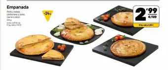 AhorraMas Empanada pollo y setas carbonara y pollo carne o atún oferta