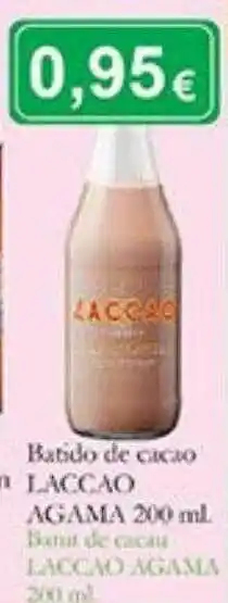 Supermercados Bip Bip Batido de cacao laccao agama oferta