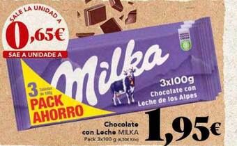 Gadis Chocolate con leche milka oferta