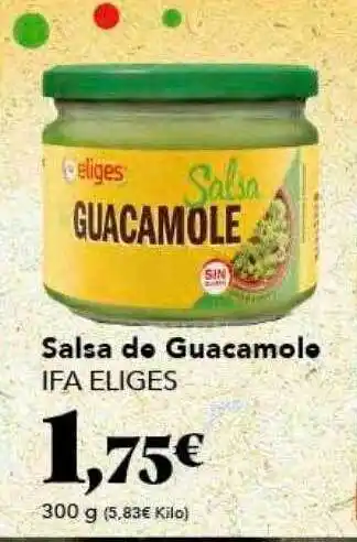 Gadis Salsa de guacamole ifa eliges oferta