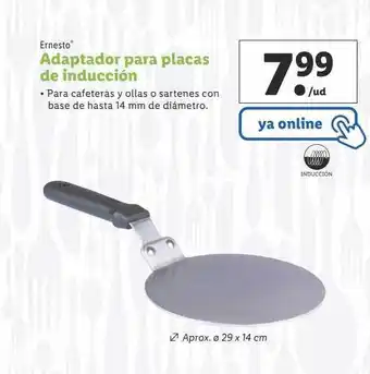 Lidl Ernesto adaptador para placas de inducción oferta