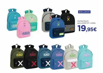 Hipercor Mochila münich para portátil 14.1 oferta