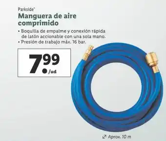 Lidl Markside manguera de aire comprimido oferta