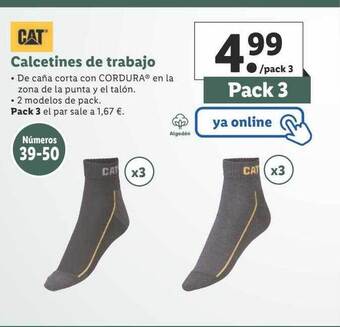 Lidl Cat calcetines de trabajo oferta